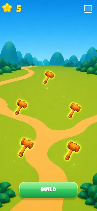 Magic Thai A with five selectable mallets and a green Build button.